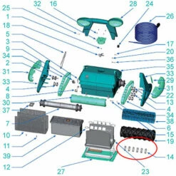 Lot De 12 Attaches Mousses Pour Robot Indigo - Zodiac - W0139a -General Electric Soldes Boutique 12858247 2